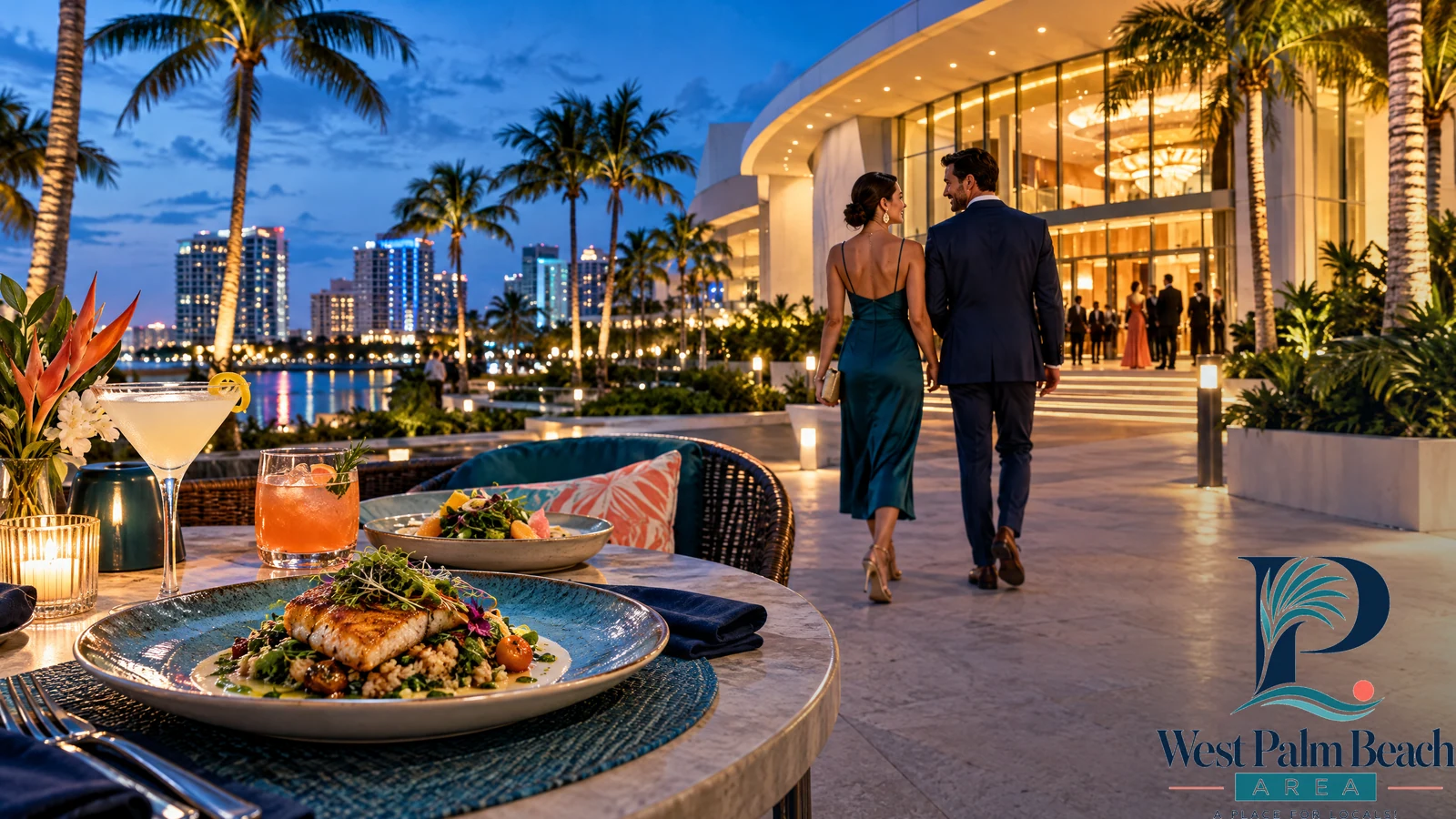 West Palm Beach Area guide cover: Where to Eat Before and After a Show at the Kravis Center