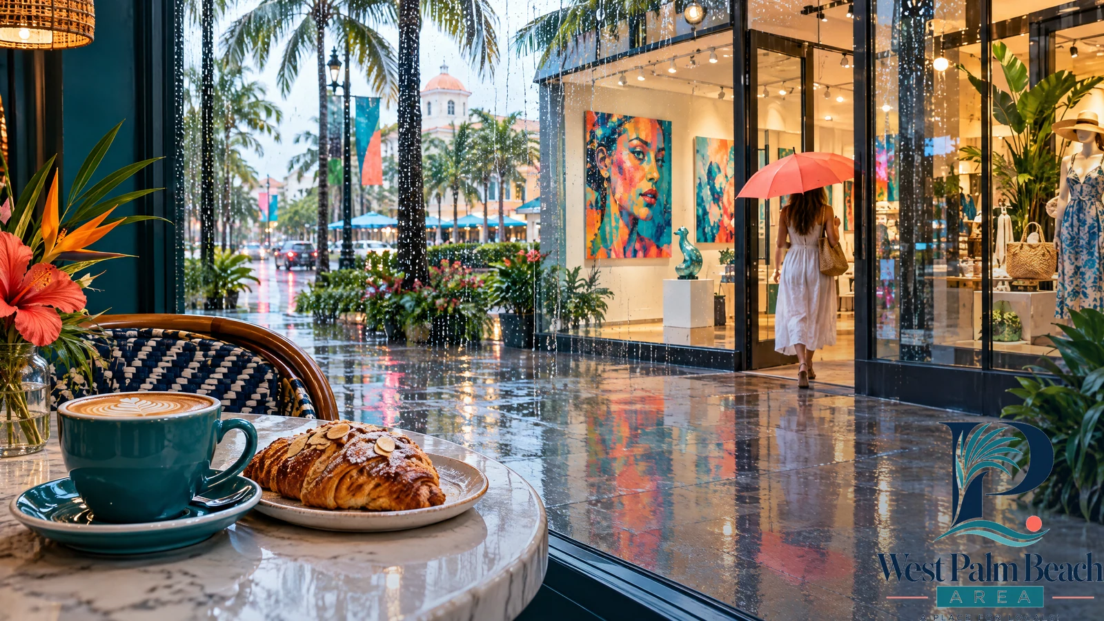West Palm Beach Area guide cover: Rainy Day in West Palm Beach: Indoor Plans for 4, 8 or 12 Hours