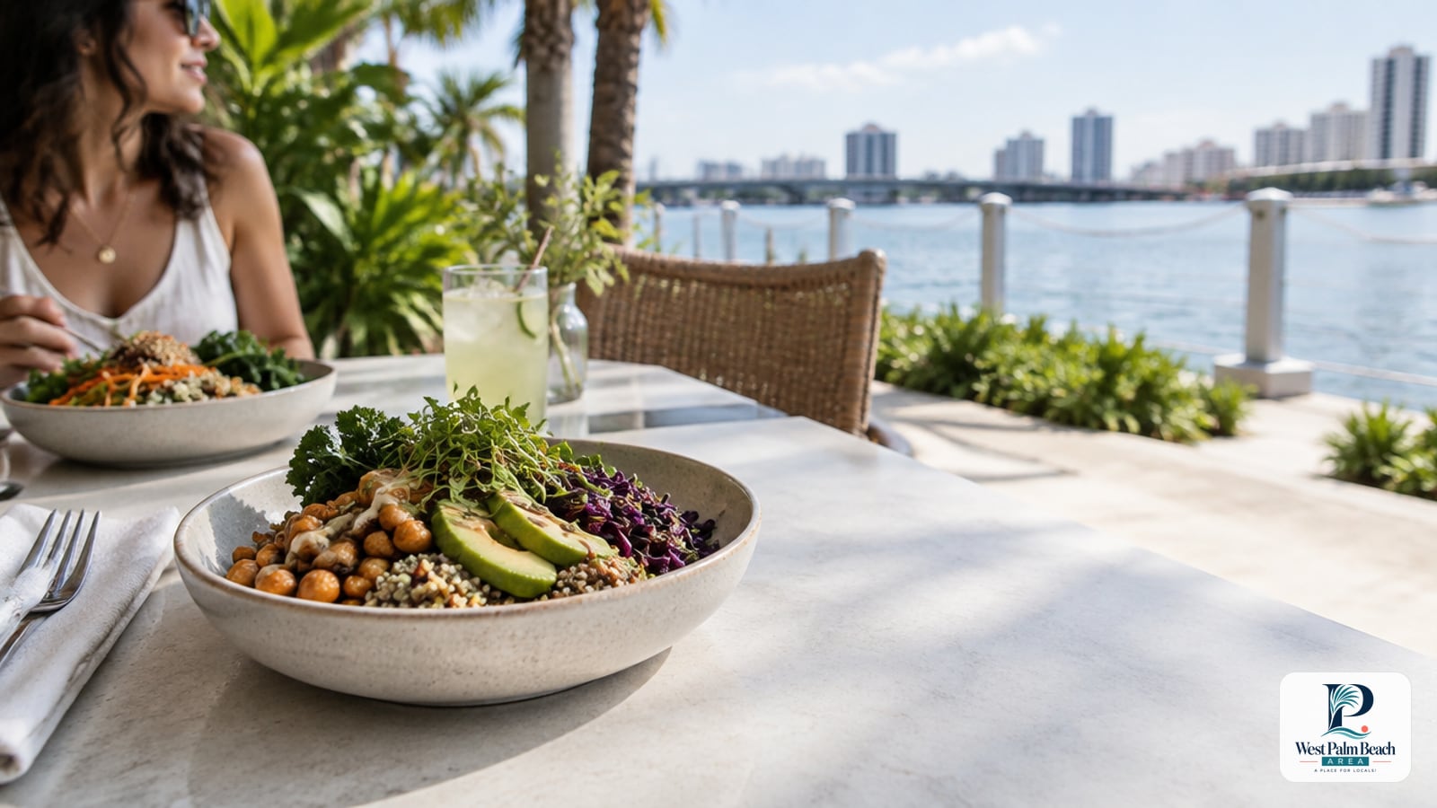 West Palm Beach Area guide cover: Plant-Forward and Vegan Dining in West Palm Beach