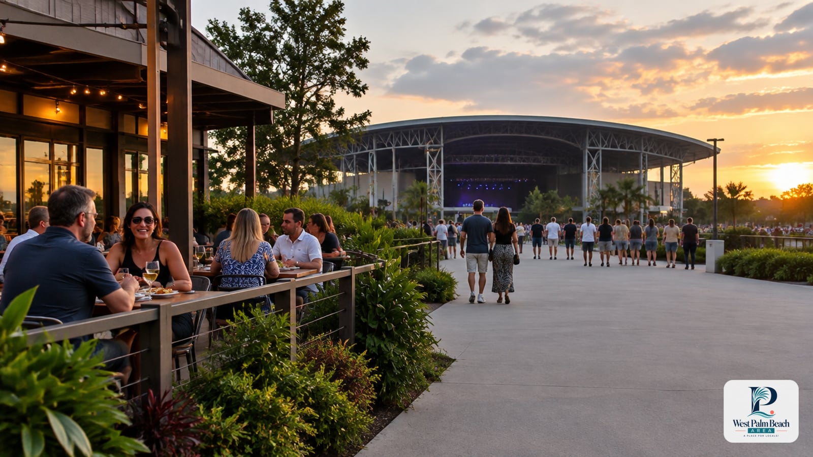 West Palm Beach Area guide cover: Dinner Before a Concert at iTHINK Financial Amphitheatre