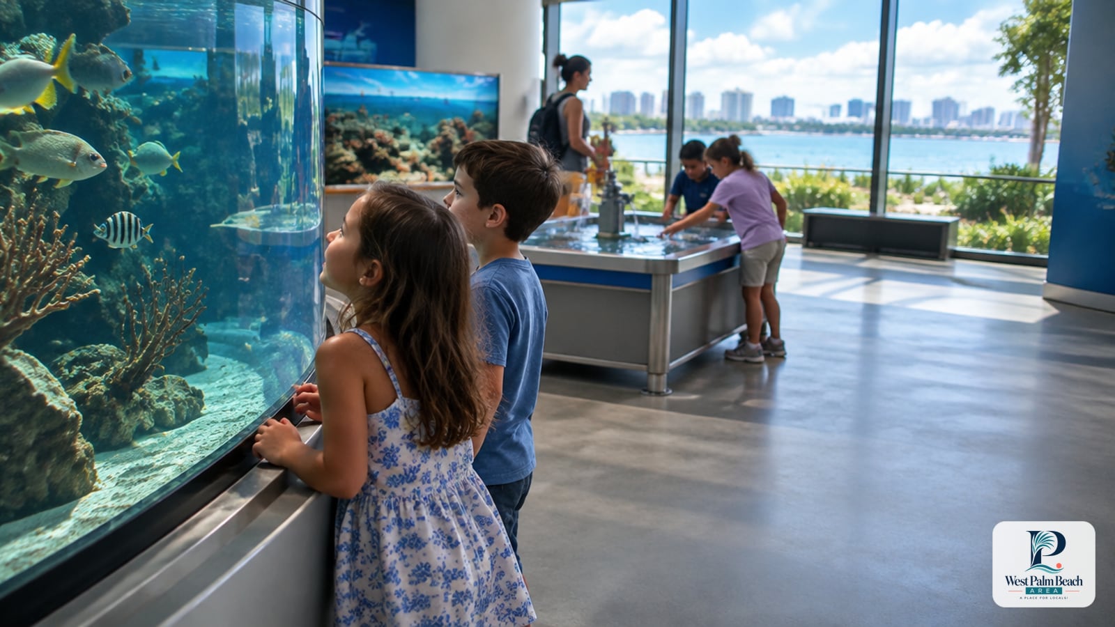 West Palm Beach Area guide cover: Cox Science Center and Aquarium: What to Do First