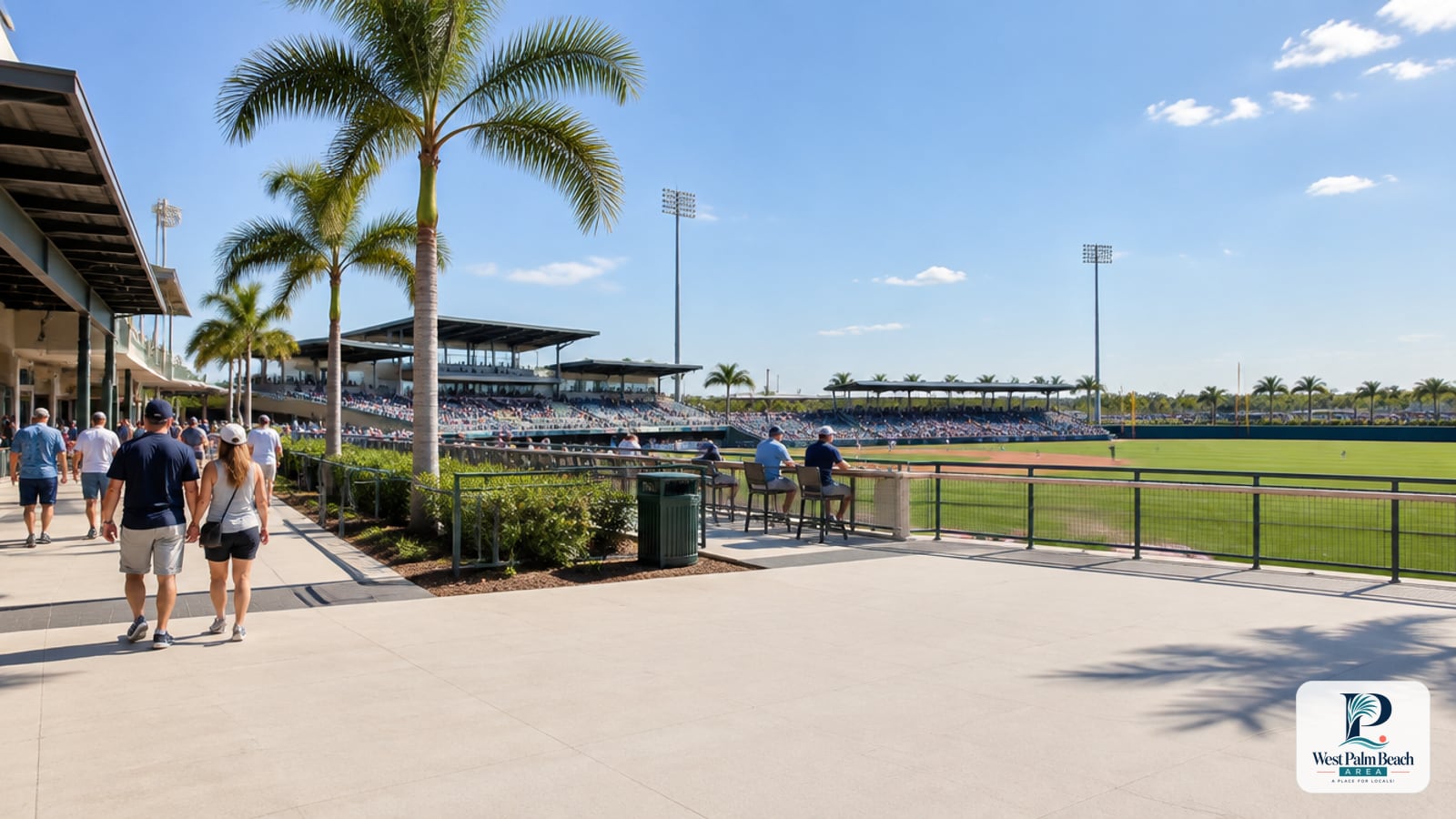 West Palm Beach Area guide cover: The Ballpark of the Palm Beaches: Spring Training Game Plan