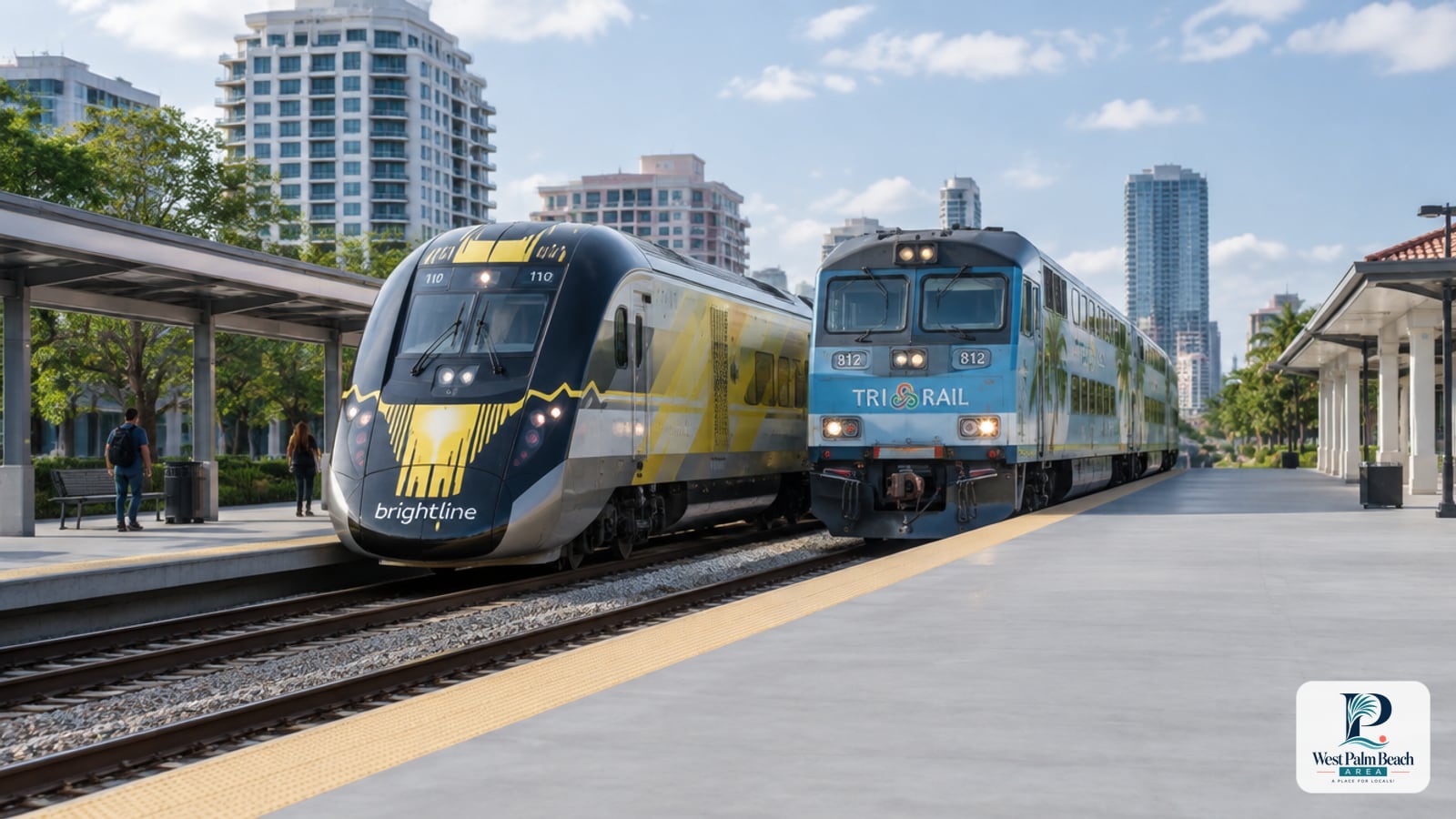 West Palm Beach Area guide cover: Brightline or Tri-Rail from West Palm Beach?