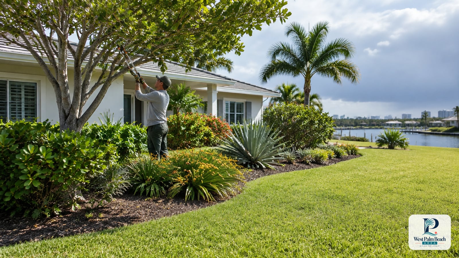 West Palm Beach Area guide cover: Landscaping for a Heat- and Storm-Ready West Palm Beach Yard