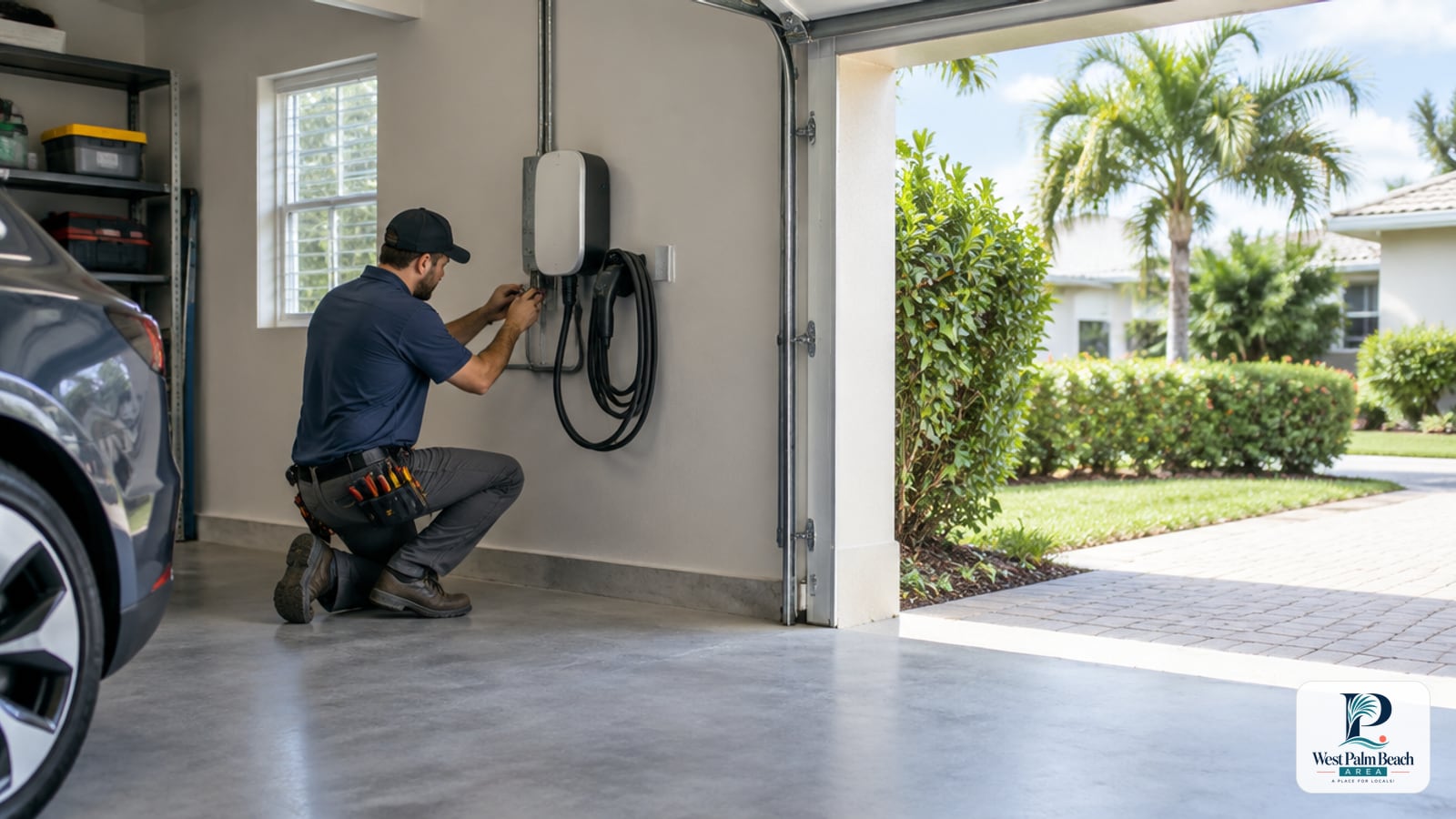 West Palm Beach Area guide cover: Electricians and Home EV Charger Installation in West Palm Beach