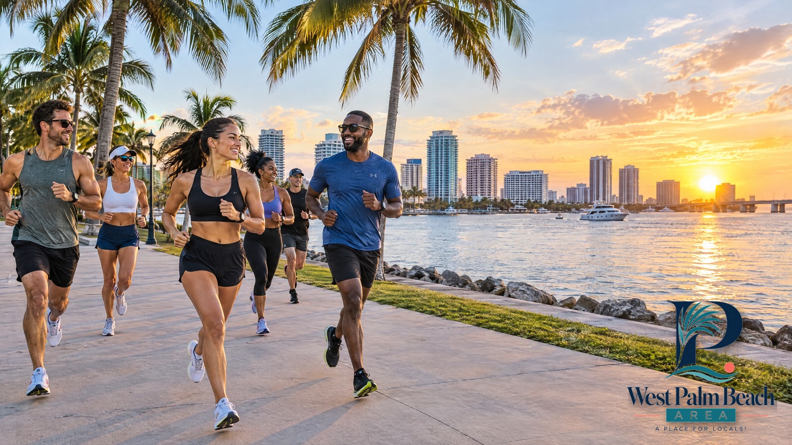 West Palm Beach Area guide cover: West Palm Beach Run Clubs, Outdoor Workouts & Weekly Wellness Events