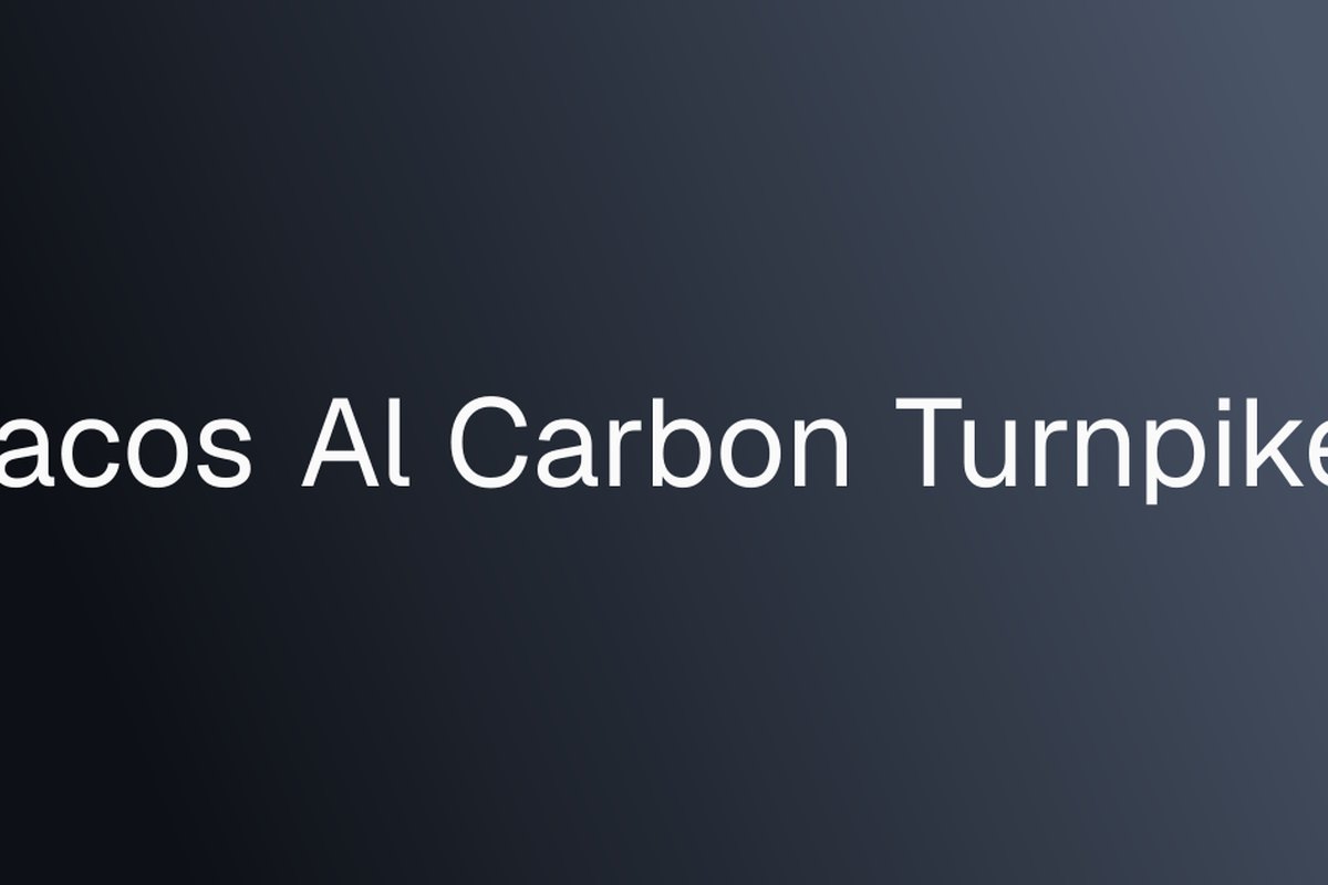 Tacos Al Carbon Turnpike — supplied business image