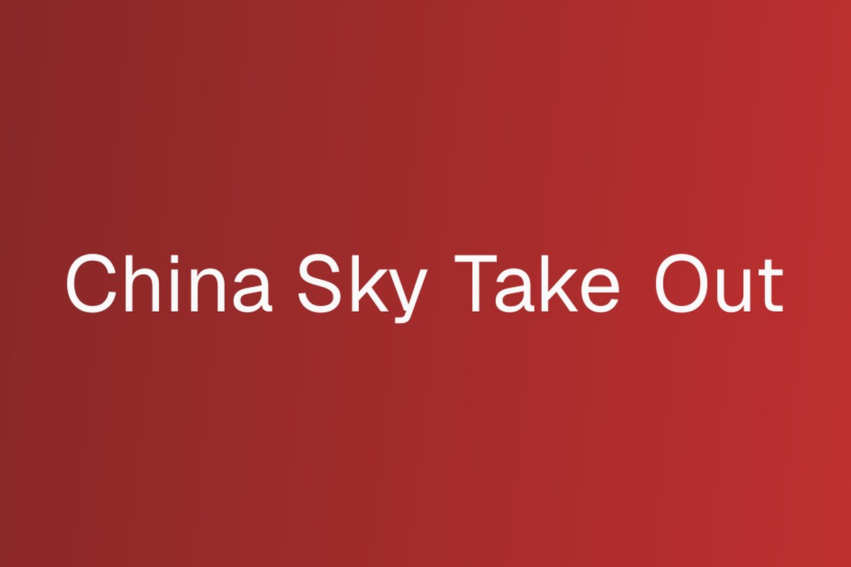 China Sky Take Out — supplied business image