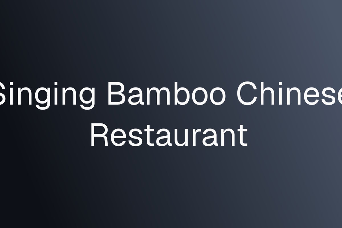 Singing Bamboo Chinese Restaurant — supplied business image